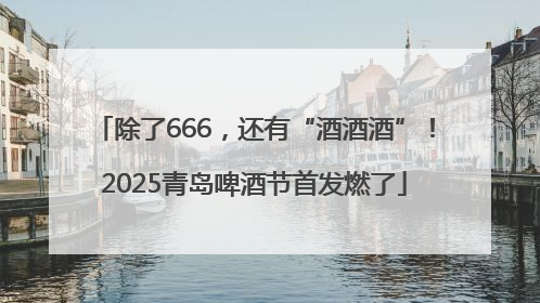 除了666，还有“酒酒酒”！2025青岛啤酒节首发燃了