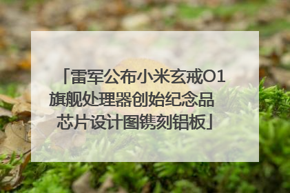 雷军公布小米玄戒O1旗舰处理器创始纪念品 芯片设计图镌刻铝板