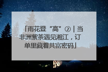 雨花登“高”②｜当非洲紫茶遇见湘江，订单里藏着共富密码
