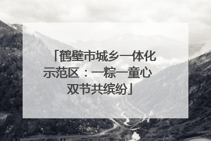 鹤壁市城乡一体化示范区：一粽一童心 双节共缤纷