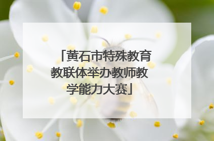 黄石市特殊教育教联体举办教师教学能力大赛