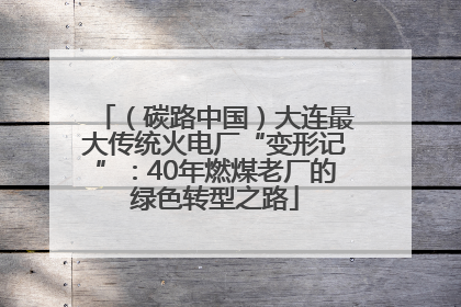 （碳路中国）大连最大传统火电厂“变形记”：40年燃煤老厂的绿色转型之路