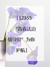 12355，“青春法治辅导员”为你护航