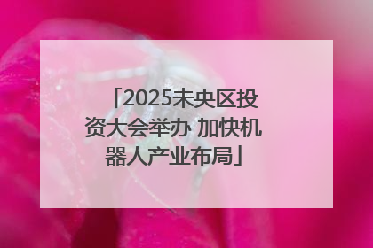 2025未央区投资大会举办 加快机器人产业布局