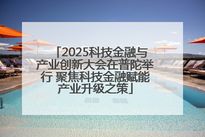 2025科技金融与产业创新大会在普陀举行 聚焦科技金融赋能产业升级之策