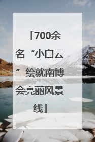 700余名“小白云”绘就南博会亮丽风景线