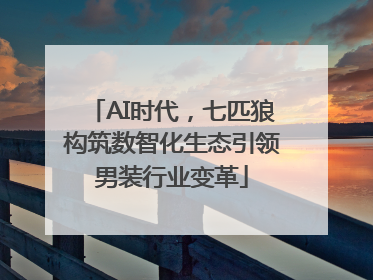 AI时代，七匹狼构筑数智化生态引领男装行业变革